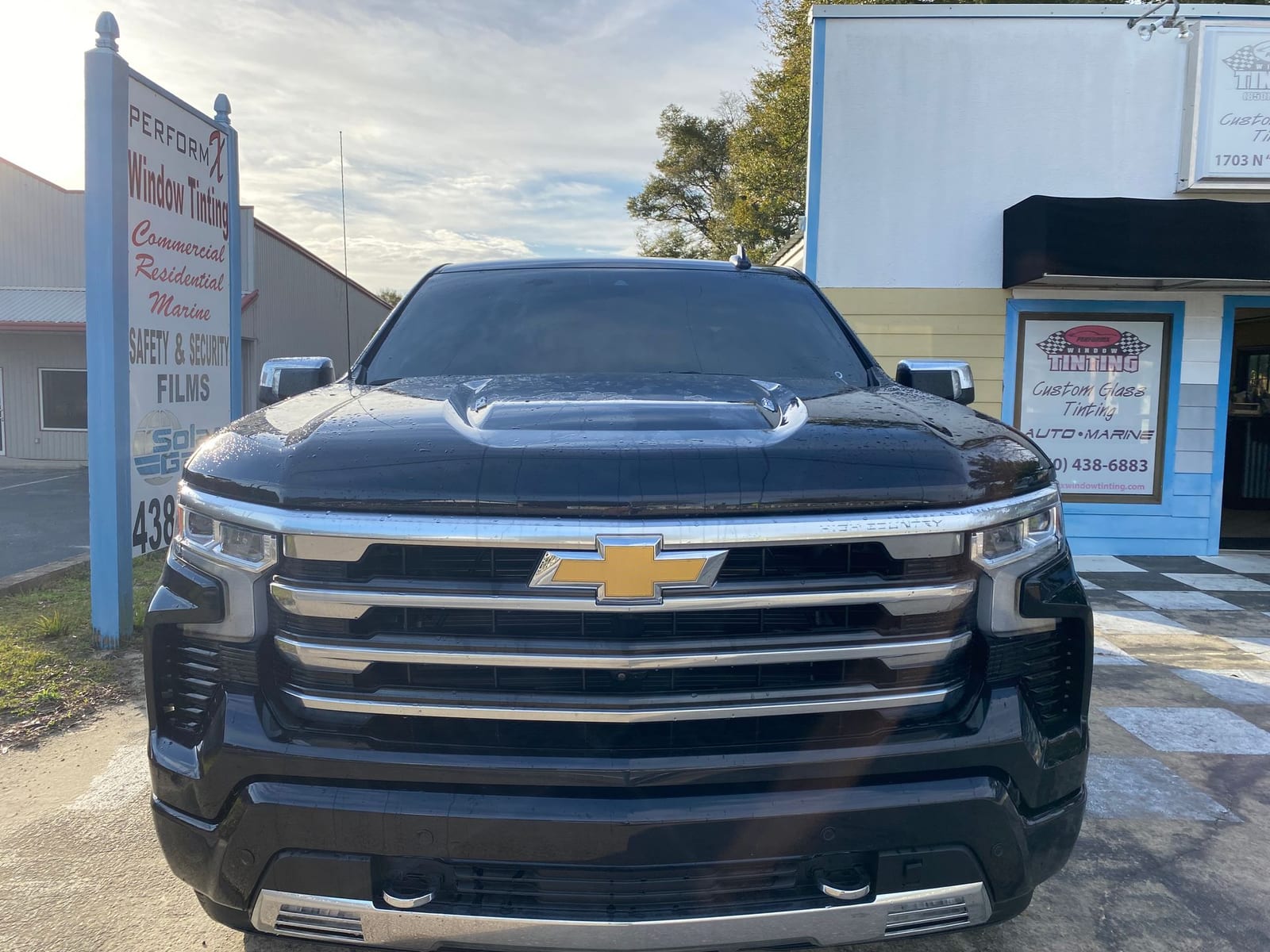 Completed vehicle window tint project by Perform X
