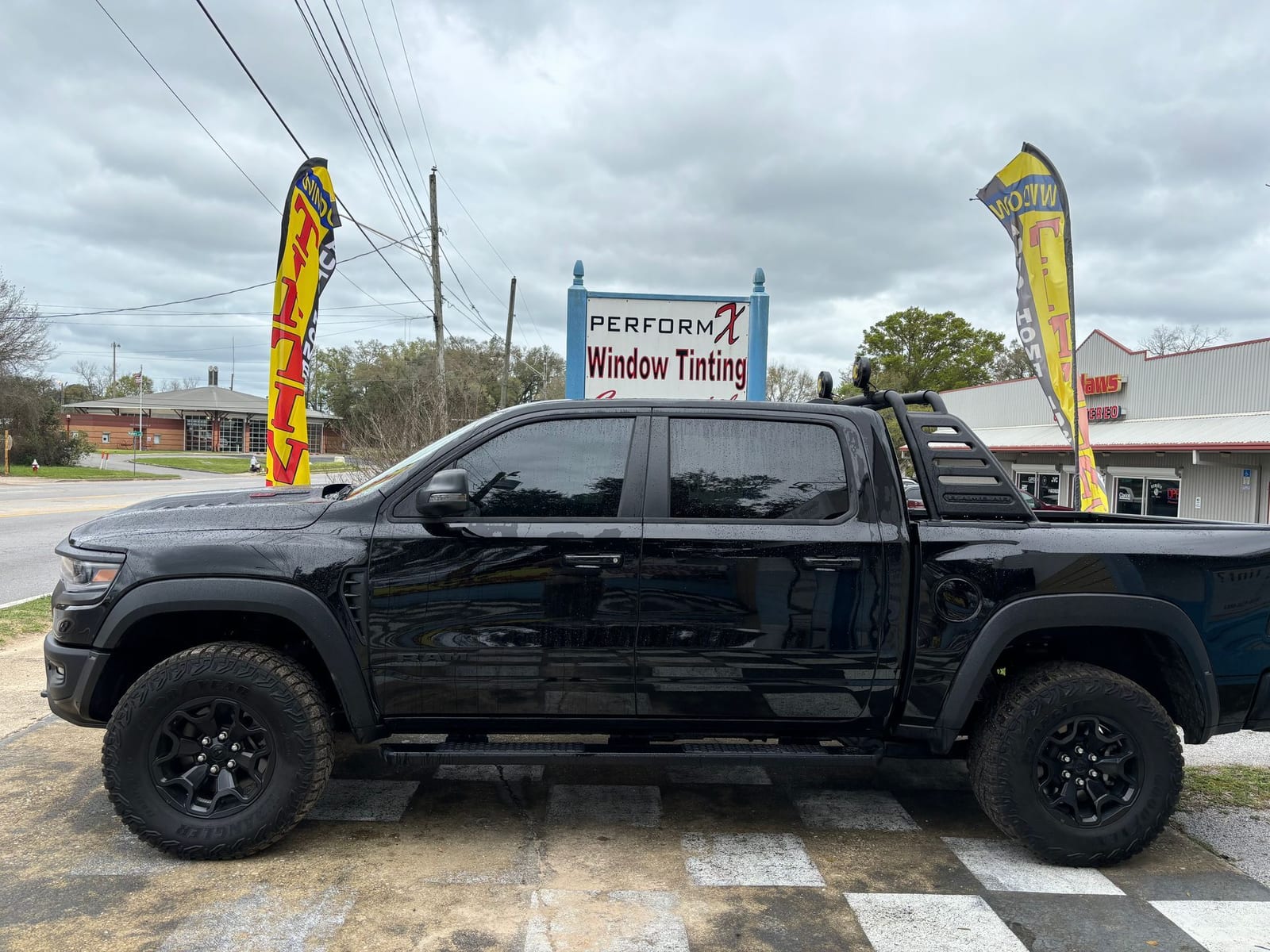 Automotive window film installation result