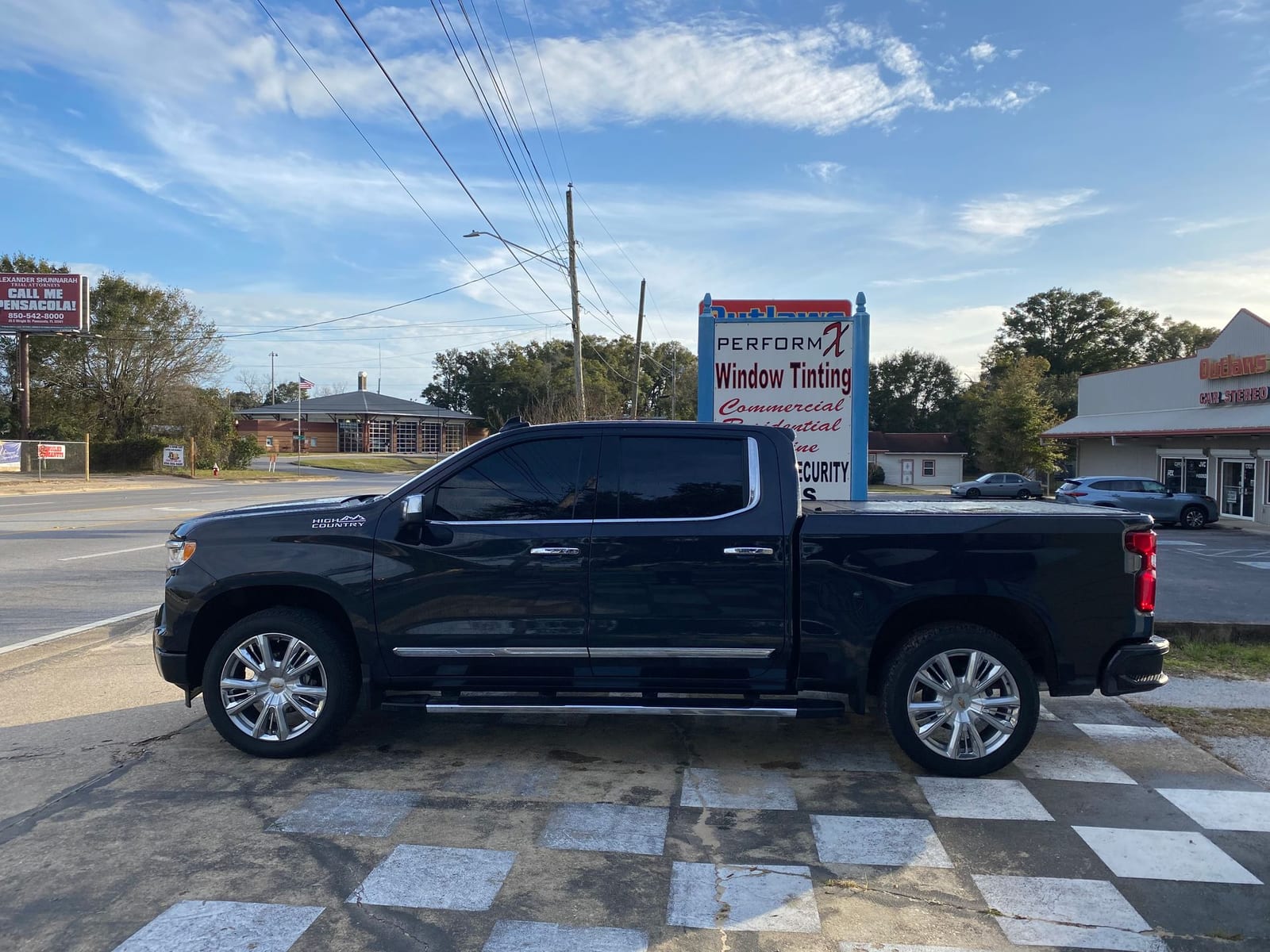 Completed truck tint project